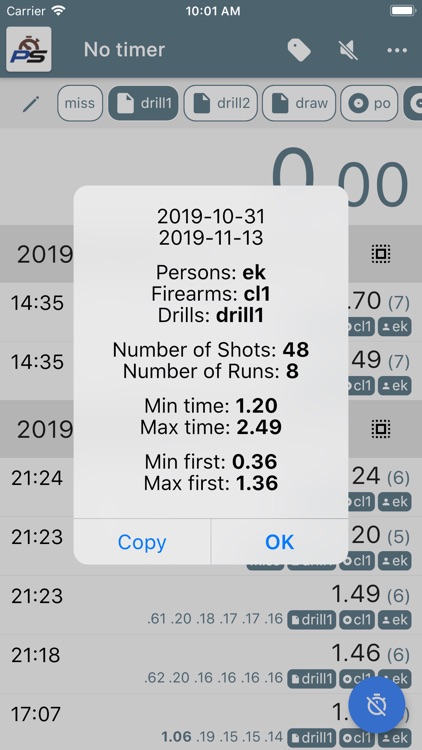 PractiScore Log