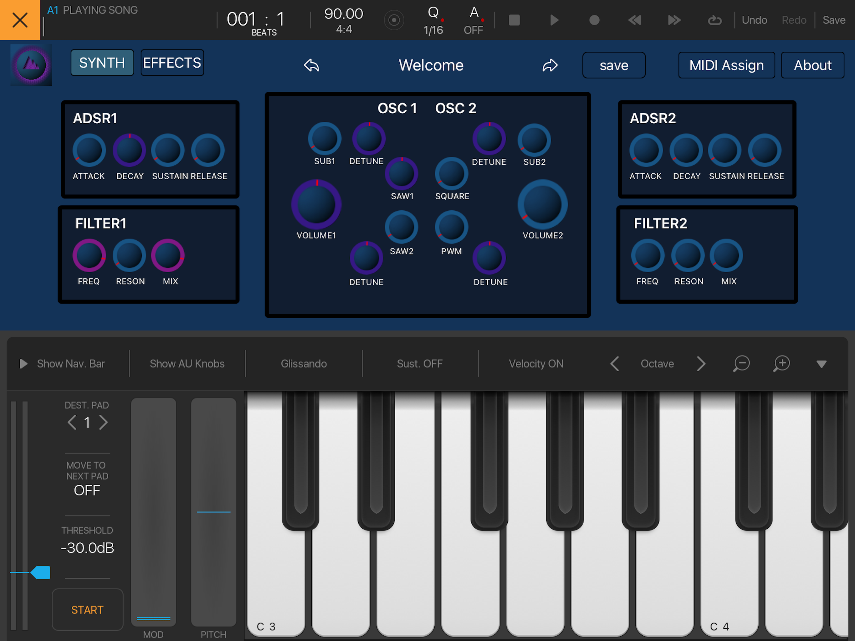 4Waves Synth AUv3 screenshot 4