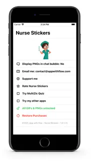 nurse/hospital - gifs stickers iphone screenshot 1