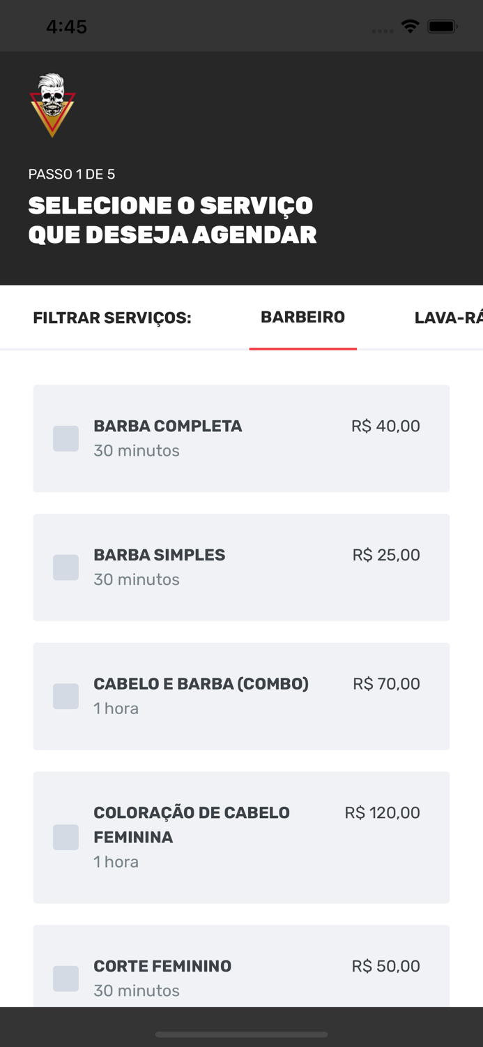 Barbearia Barba Hall