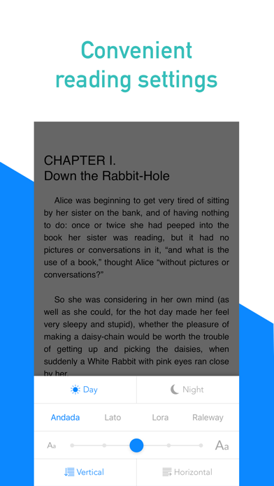 Ebook reader - Gutenberg Screenshot