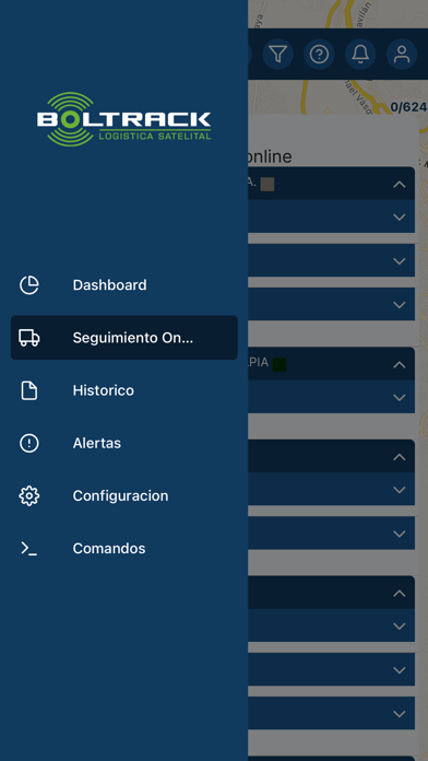 Boltrack Gestión Móvil Screenshot