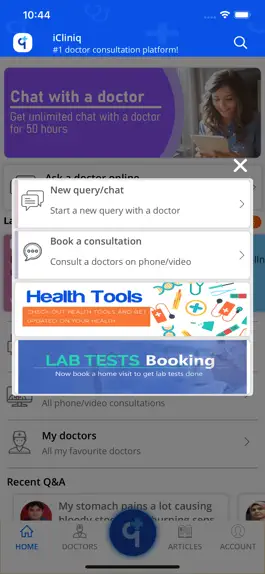 Game screenshot iCliniq - Ask a Doctor apk