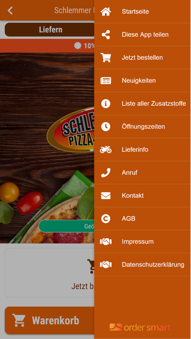 Schlemmer Pizza Service Screenshot