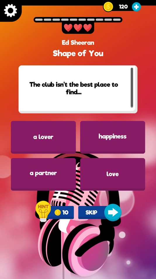 #1. Finish The Lyrics (iOS) Ved: Daniel Baczkowski