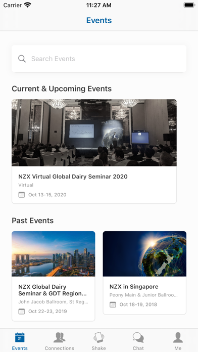 SGX-NZX Events screenshot 2