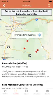 wildfire - fire map info iphone screenshot 2