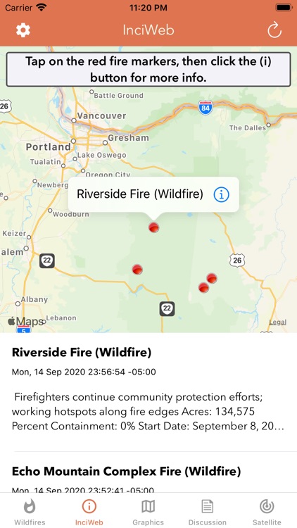 Wildfire - Fire Map Info