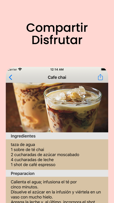 Recetario Cafe Screenshot