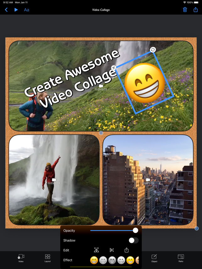 ‎Video Collage - Stitch Videos Screenshot