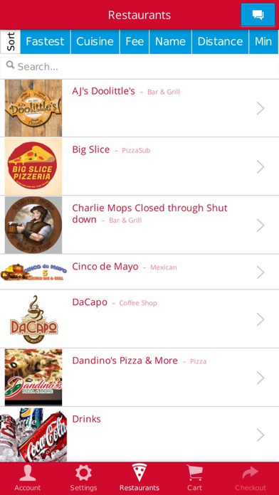 Dine In Delivery Bedford Screenshot