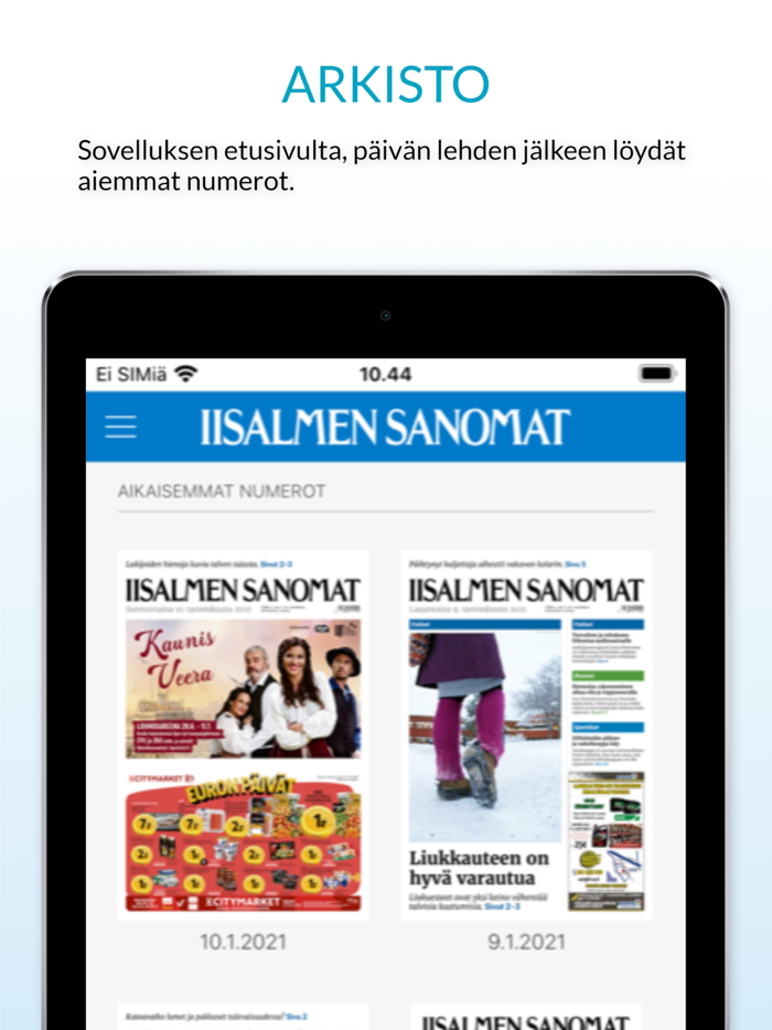 Iisalmen Sanomat päivän lehti