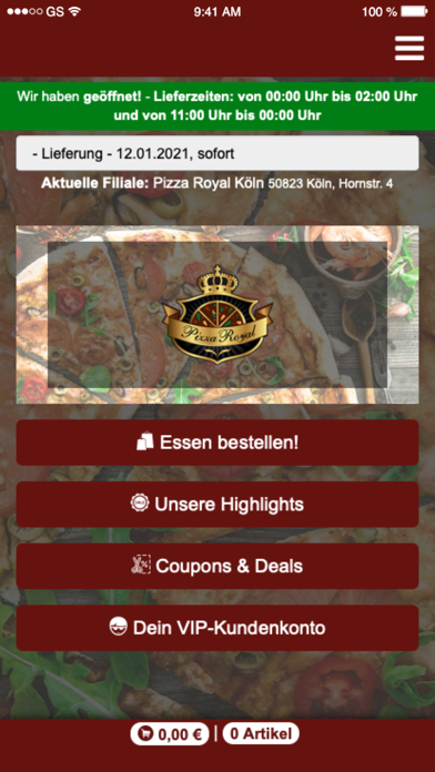 Pizza Royal Köln Screenshot