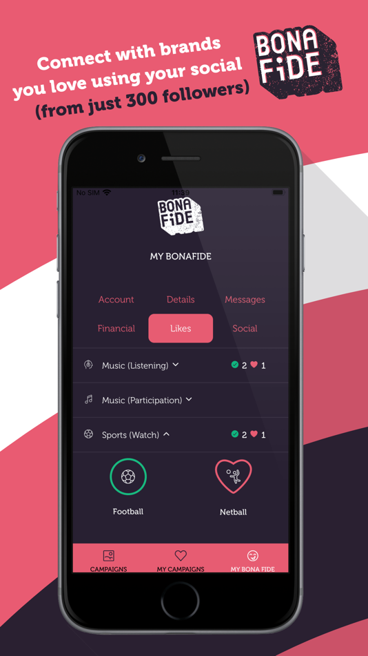 #2. Bona Fide - Social Side Hustle (iOS) 由: Campus Industries
