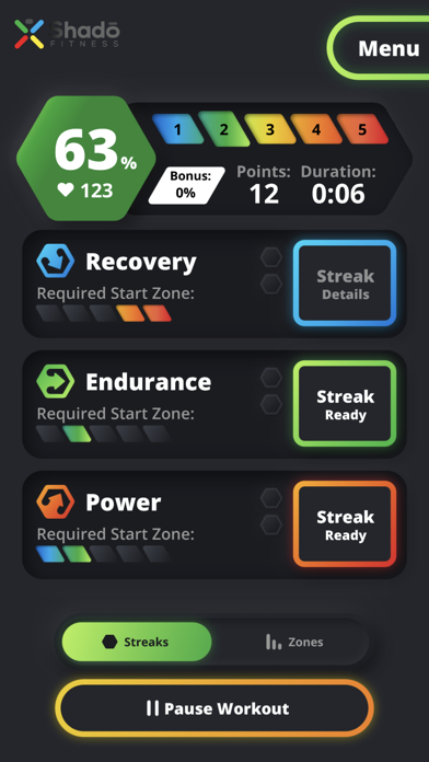 Shado Fitness Screenshot