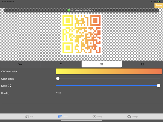 Screenshot #5 pour QRcodeGear - Read & Create