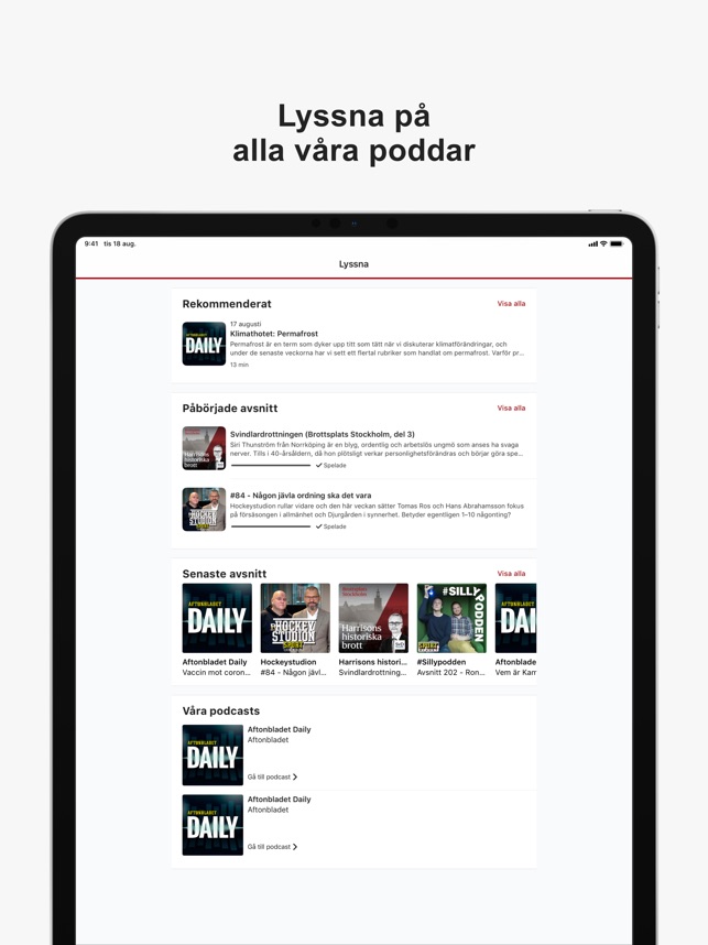 Aftonbladet Nyheter on the App Store