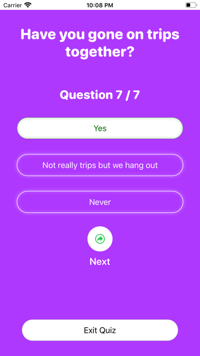 Love Test: Couples Tester Quiz Screenshot