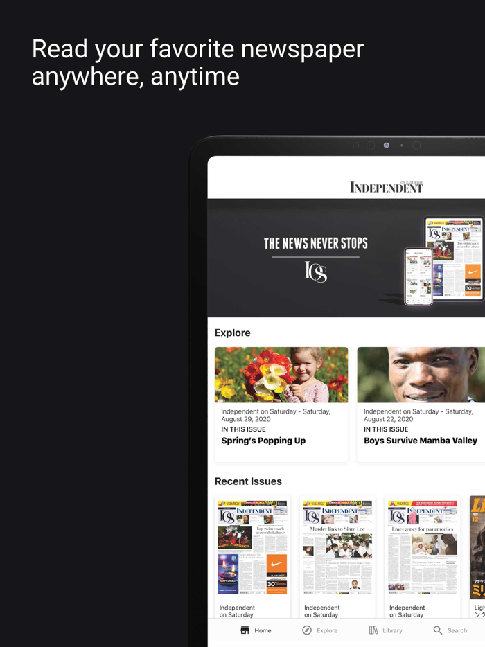 Independent on Saturday