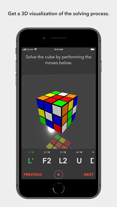 CubeSolver AR Screenshot