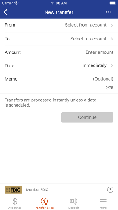 Peoples Trust and Savings Bank Screenshot