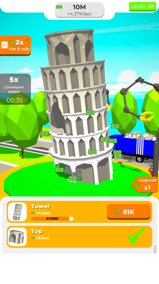 #4. Idle Landmark - Tycoon Game (iOS) 由: Nikita Subachev