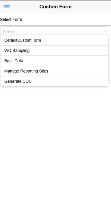 SAMS Environmental Compliance Screenshot