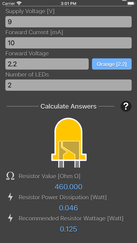 #6. LED Resistor Calculator Plus (iOS) 由: Nitrio