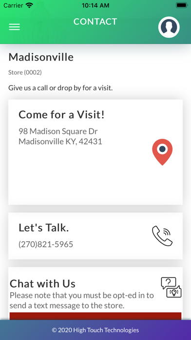 O'Downey's Customer Portal Screenshot