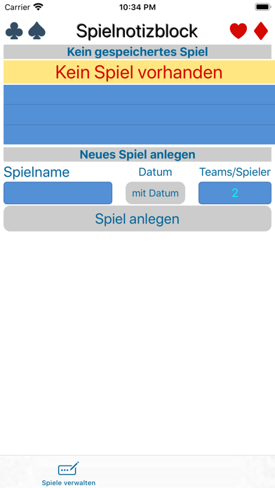 SpielNotizBlock Screenshot