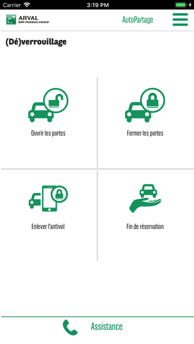 Arval AutoPartage Screenshot