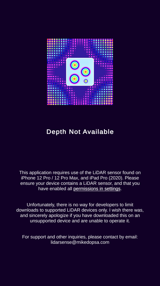 LiDAR Sense (iOS) Podle: Mike Dopsa LiDAR Sense (iOS) Podle: Mike Dopsa