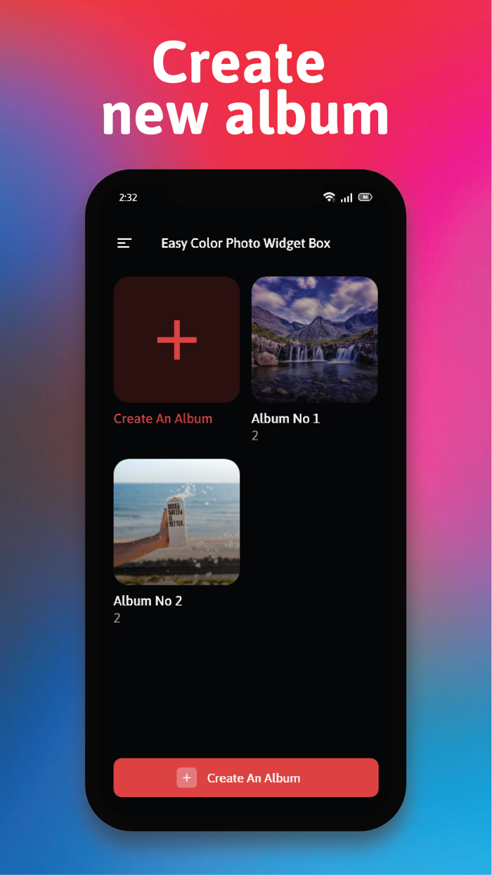 Easy Color Photo Widget Box