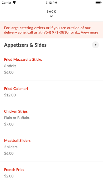 Big Daddy's Pizza & Subs Screenshot