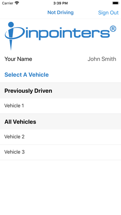 Pinpointers Driver ID Screenshot