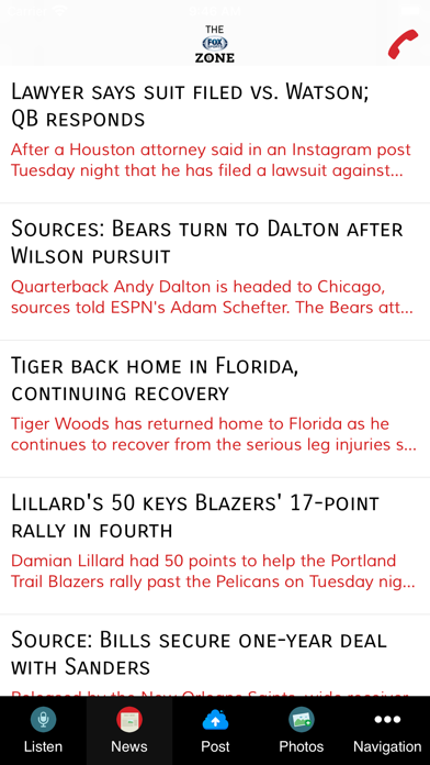 The Sports Zone 980 Screenshot
