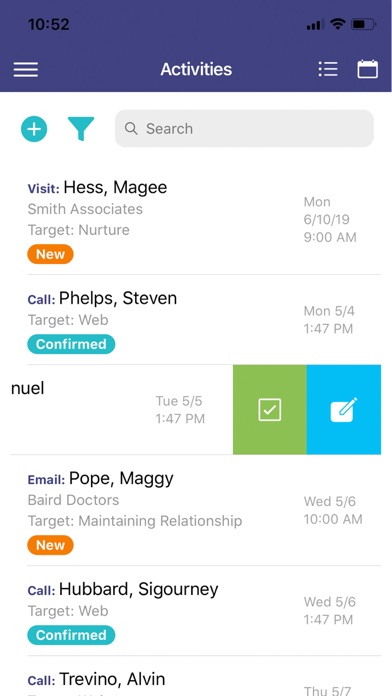 MI Contact Screenshot