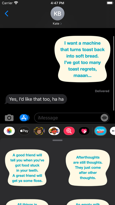 ACNH Pascal Quotes Screenshot