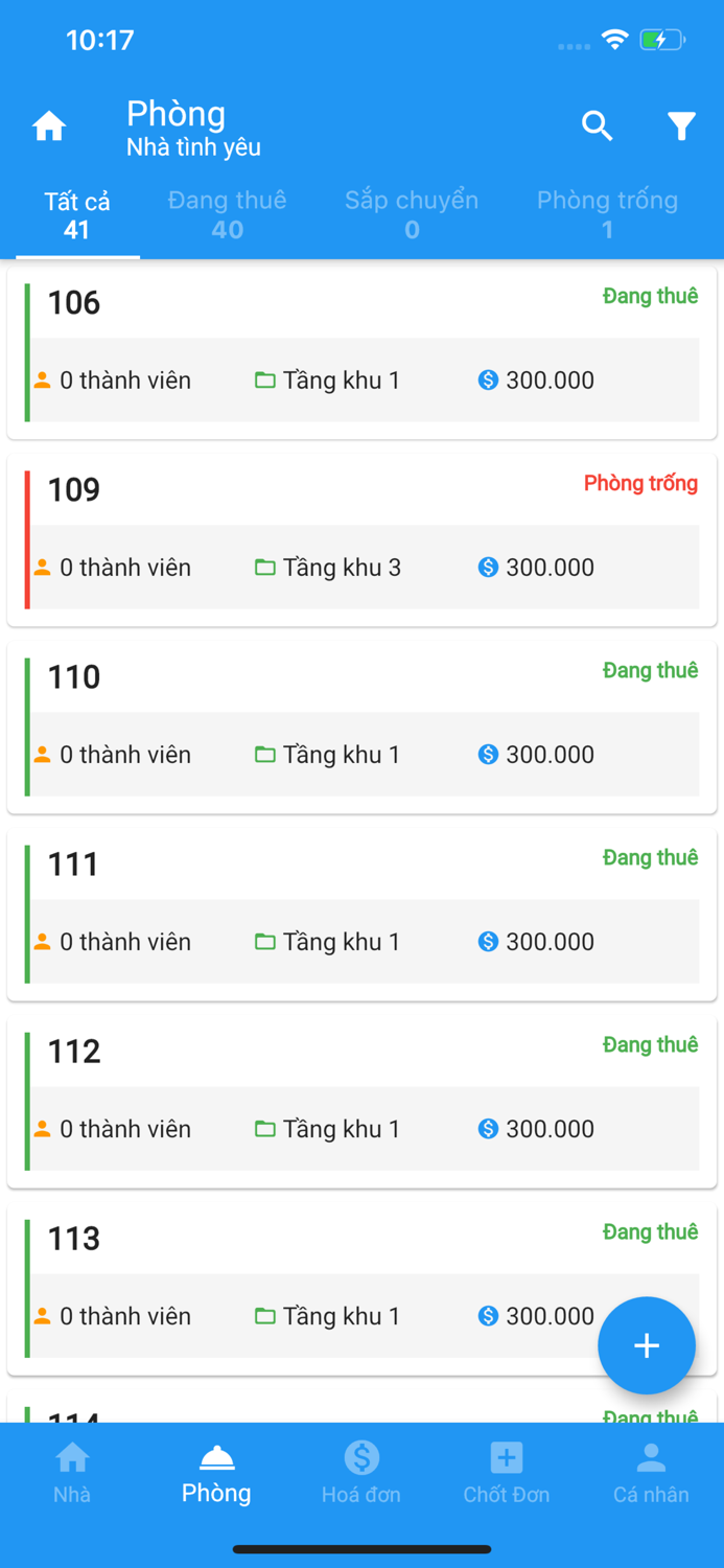 Quản lý nhà trọ - smart motel