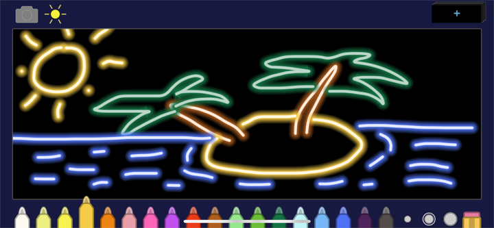 Ellou - 宝宝画画游戏-黑白双模式涂鸦画板 screenshot 1