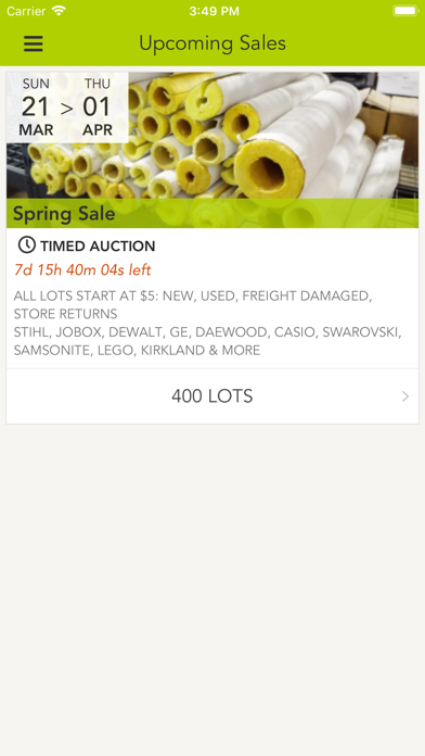 Bid Venues Auctions Screenshot