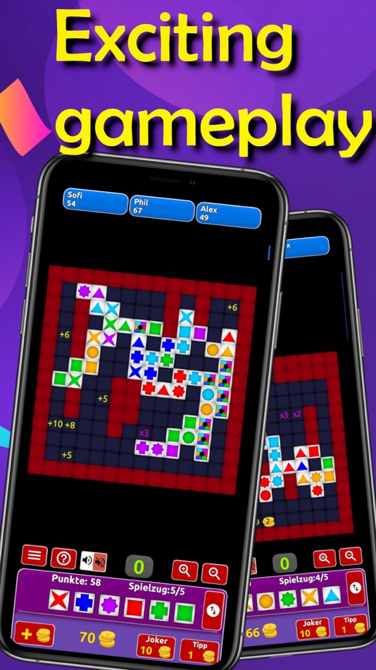 #1. 6 tiles in a row: puzzle game (iOS) By: Paul Burlov