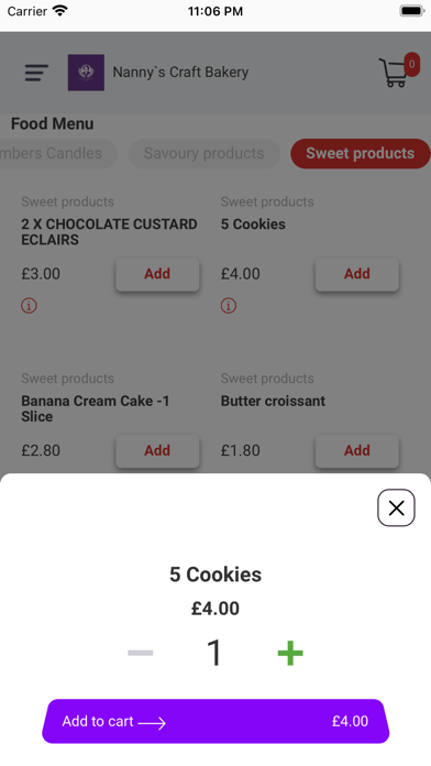 Nanny's Craft Bakery Screenshot