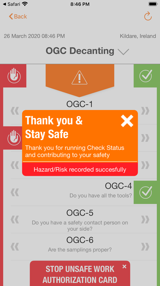 #4. OI Check Status (iOS) 由: SGS Group Management SA