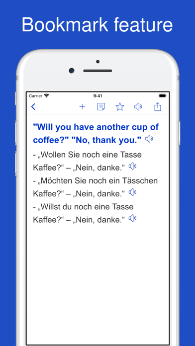 English German Sentences Screenshot