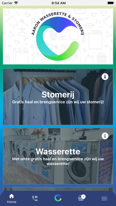 Aaron Laundry & Dry Cleaning Screenshot