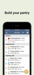 StockUp - food storage tracker screenshot #1 for iPhone