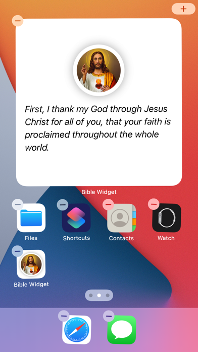 Screenshot #1 pour Bible Verse Widget Offline