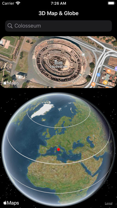 3D Map & Globe screenshot 3