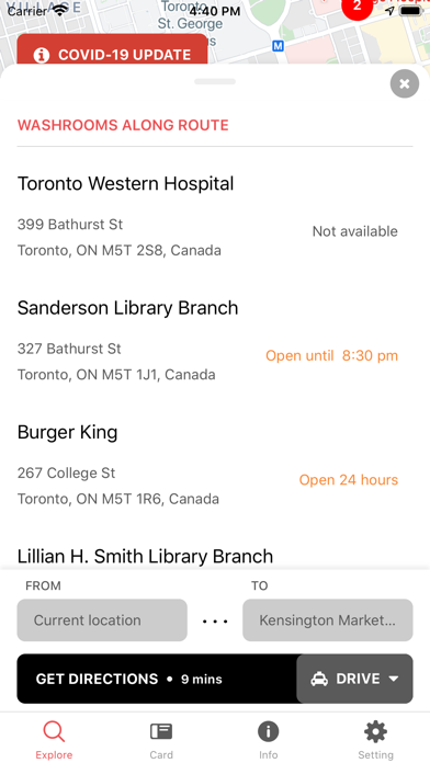 GoHere: Washroom Locator Screenshot